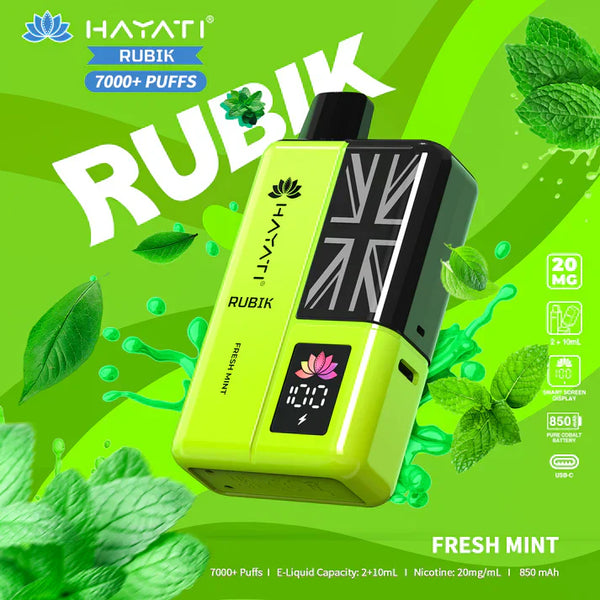 Hayati Rubik 7000 Puffs Disposable Vape Kit