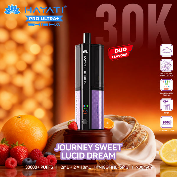 Hayati® Pro Ultra+ Shisha Kit 30K Puff