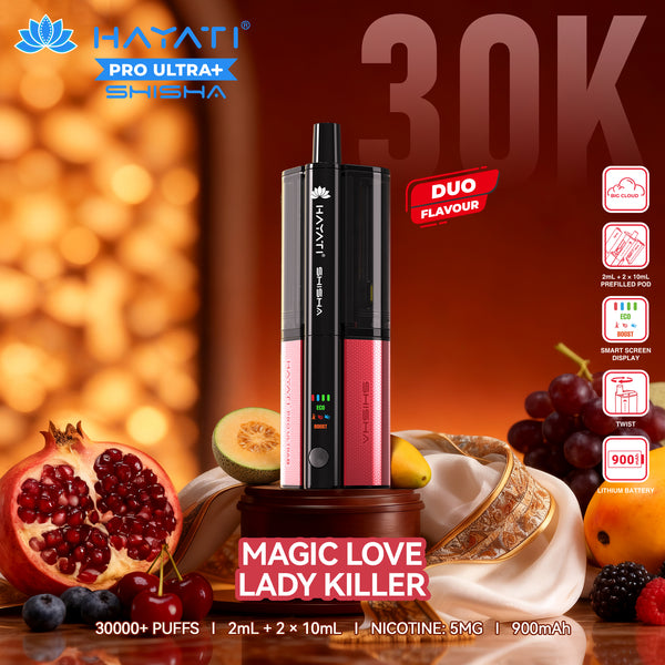 Hayati® Pro Ultra+ Shisha Kit 30K Puff
