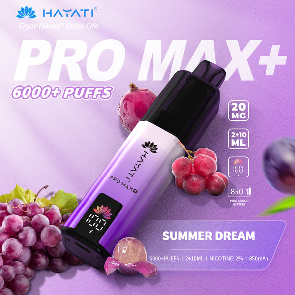 Hayati Pro Max+ 6000 Puffs Disposable kit Pack Of 5