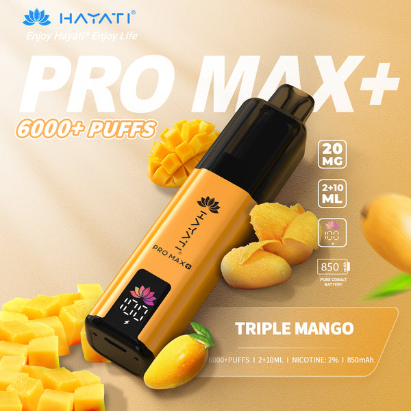 Hayati Pro Max+ 6000 Puffs Disposable kit Pack Of 5