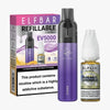 Elf Bar EV5000 Starter Kit & Elfliq Nic Salt 10ml E-Liquid Combo Pack
