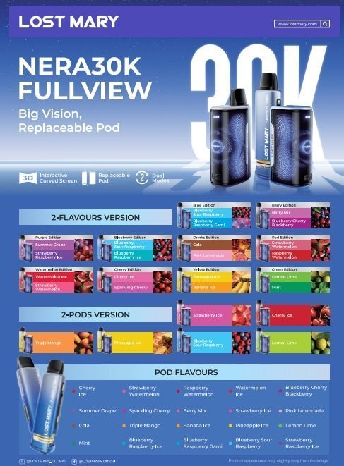 Lost Mary Nera 30K Disposable Vape Pack of 5 - #Simbavapeswholesale#