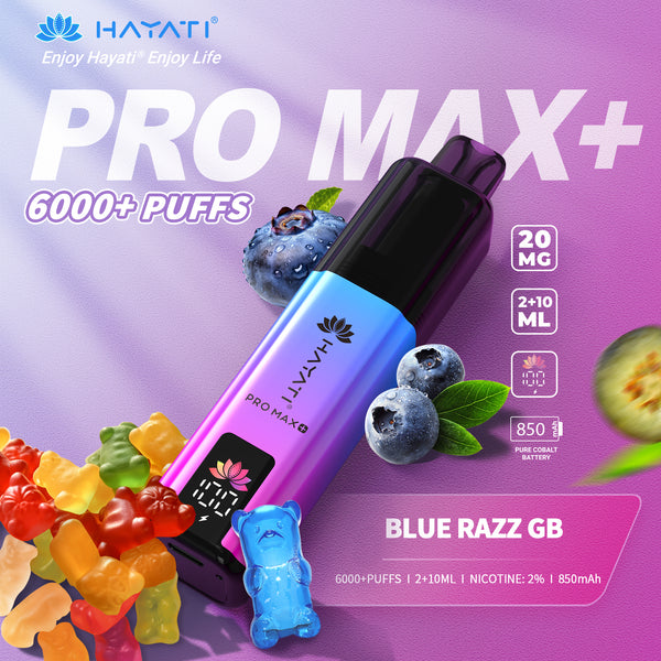 Hayati Pro Max+ 6000 Puffs Disposable kit Pack Of 5  My Store
