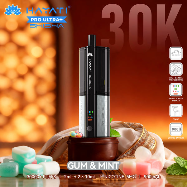 Hayati® Pro Ultra+ Shisha Kit 30K Puff