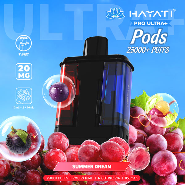 Hayati Pro Ultra Plus 25000 Prefilled Pod Pack of 5